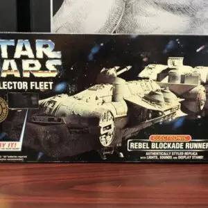 Electronic spaceship toy with display stand