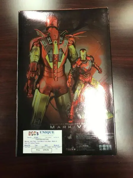 Back view of Iron Man figure