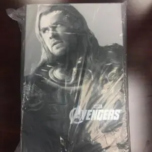 Sealed Avengers merchandise with superhero design