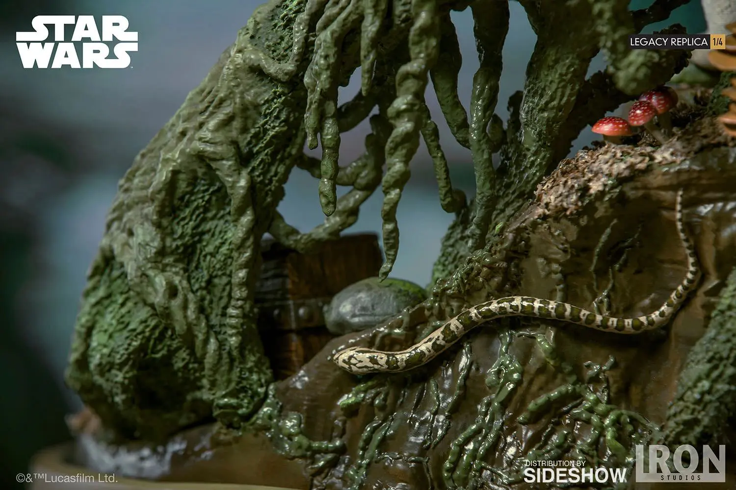 Star Wars jungle scene with snake