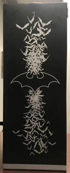 Black and white bat design