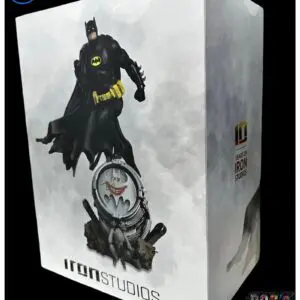 Batman collectible packaging with DC logo