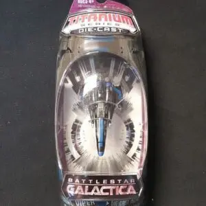 Battlestar Galactica Titanium Series Die Cast Colonial Viper Mark II - Black and Blue