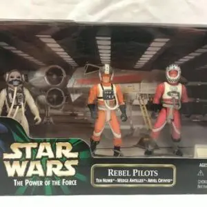 Star Wars POTF Rebel Pilots (Ten Numb, Wedge Antilles, Arvel Crynyd)