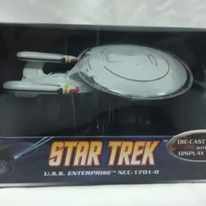 Star Trek USS Enterprise NCC-1701-D / Die Cast Metal with Display Stand