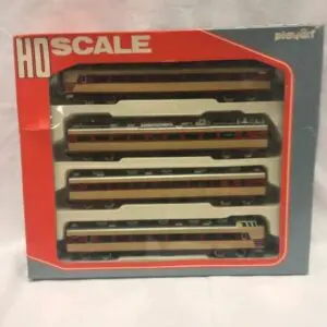 HO scale boxed passenger model train set
