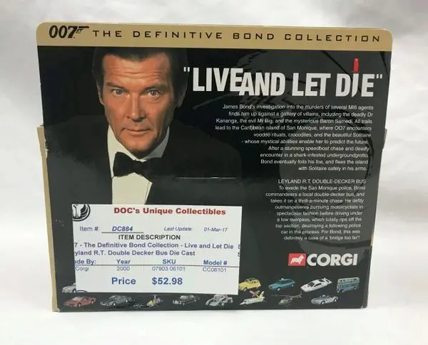 007 The Definitive Edition Bond Collection - Live and Let Die - Double Decker Bus Die Cast - Image 2