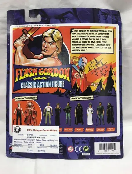 Flash Gordon Classic 8" Action Figure - Ming The Merciless - Ruler of the Univers! - Image 2