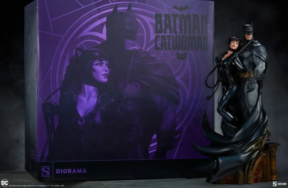 Batman and Catwoman collectible figure
