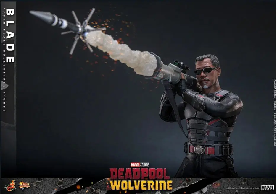 Blade action figure with rocket launcher