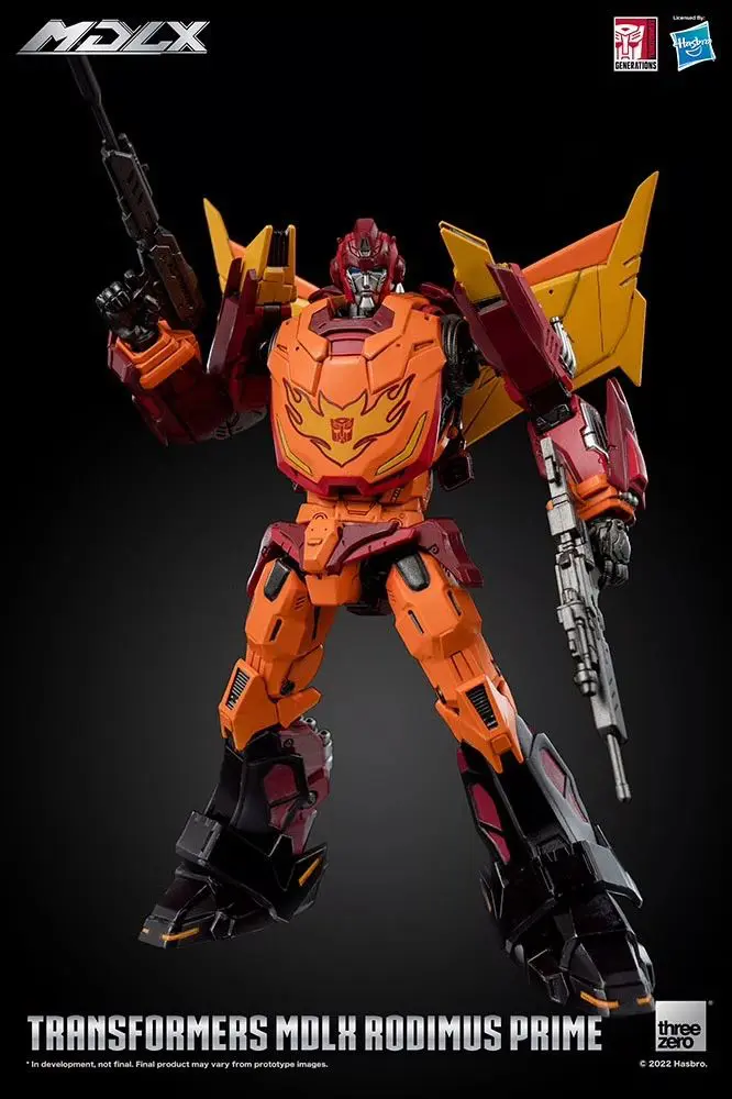 Orange and red robot toy