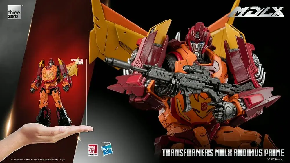 MLX Rodimus Prime toy in packaging