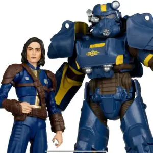 Female figure with robot companion