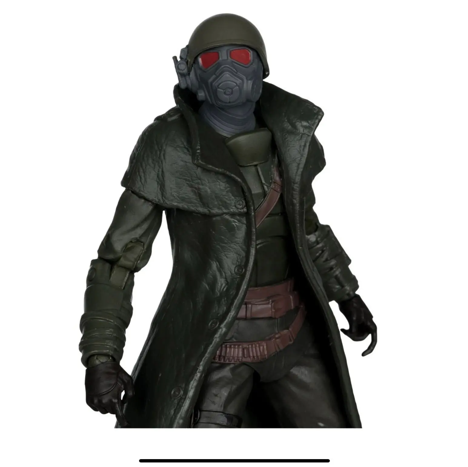 Figurine wearing futuristic gear and mask