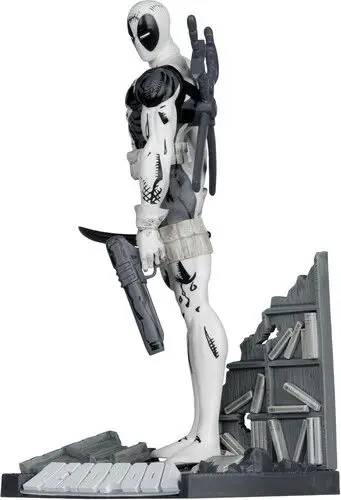 Action figure with swords and pistol