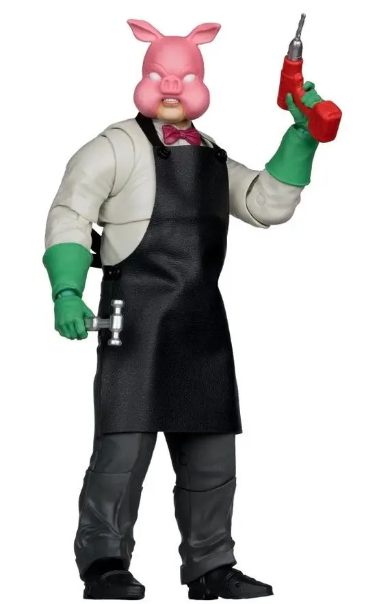 Toy with pig mask and apron