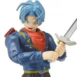 Anime figure with blue hair and sword