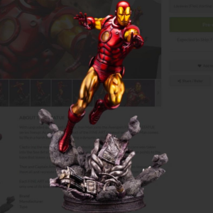 Iron Man Statue by Kotobukiya 1:6 Scale Avengers Fine Art Statue - Marvel Universe