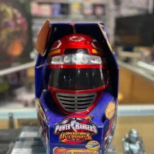Power Rangers helmet toy in packaging