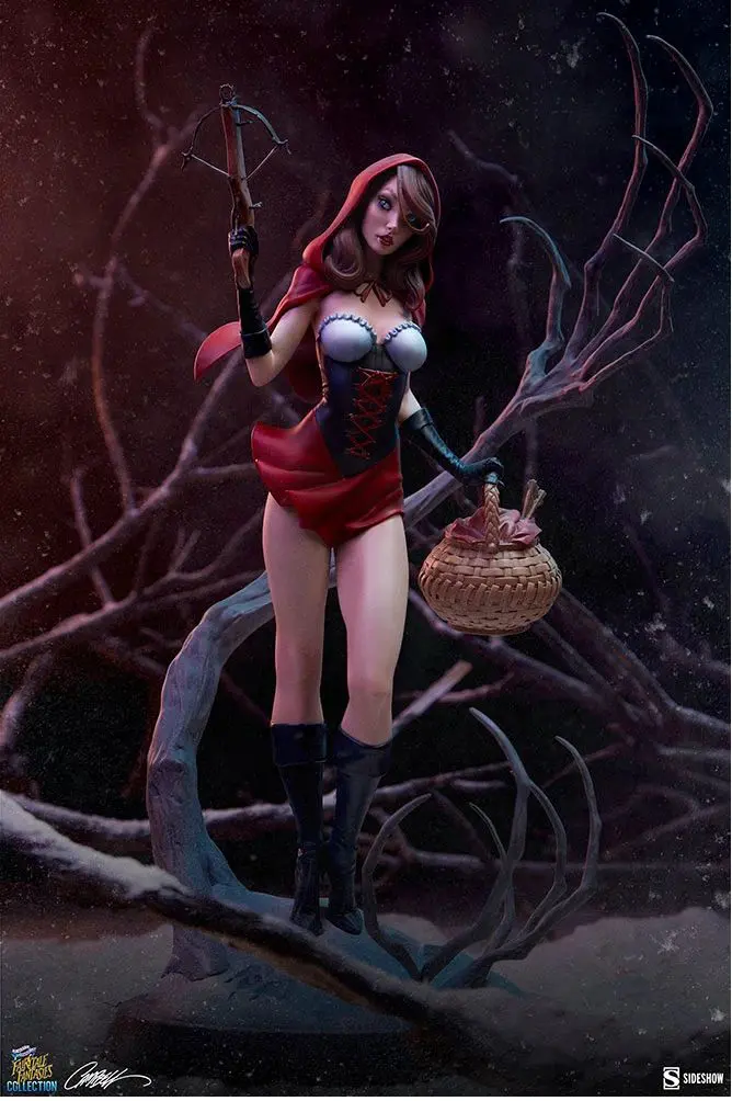 Fantasy character with crossbow and basket
