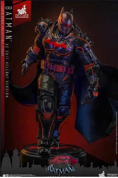 Armored Batman with red accents