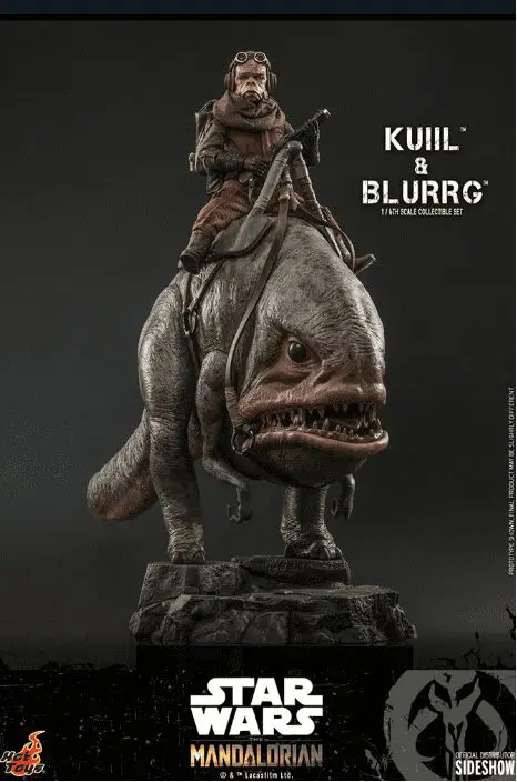 Kuiil riding from The Mandalorian