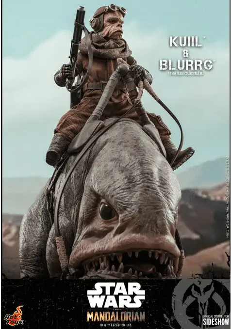 Kuiil riding a Blurrg from Star Wars