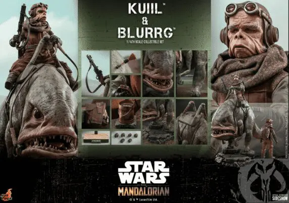 Kuiil riding a blurrg