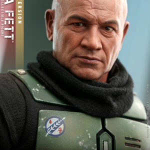 Unhelmeted Boba Fett close-up portrait