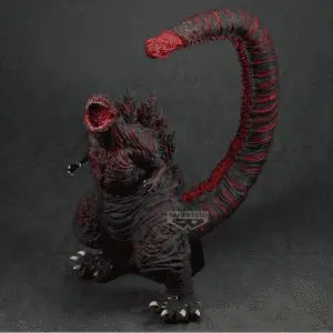 "Imposing Godzilla figure in fierce stance."