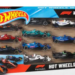 Hot Wheels Formula 1 Vehicle 10-Pack Mattel Hot Wheels Vehicles: Die-Cast Metal