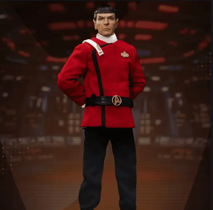 "Detailed figure in classic Starfleet uniform"