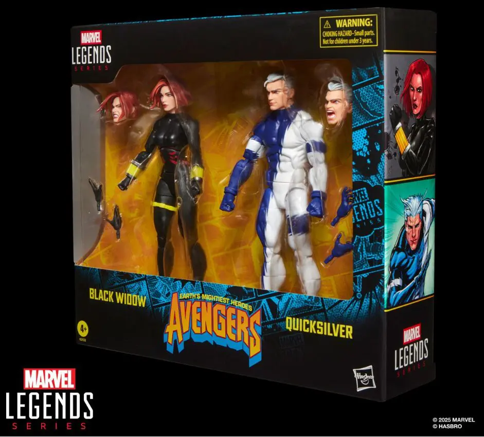 Avengers Marvel Legends Series Black Widow and Quicksilver 6-Inch Action Figures - Image 10