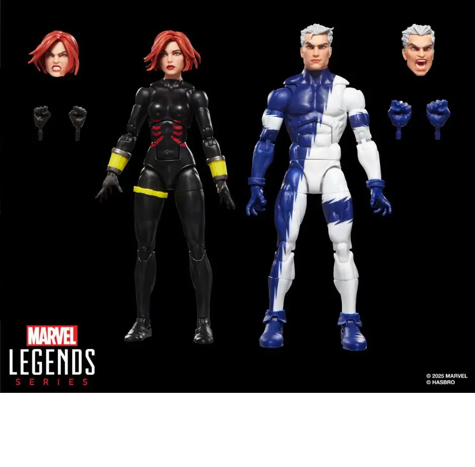 Avengers Marvel Legends Series Black Widow and Quicksilver 6-Inch Action Figures - Image 2