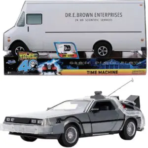 Hollywood Rides Back to the Future Time Machine 40th Anniversary 1:24 Scale Die-Cast Metal Vehicle