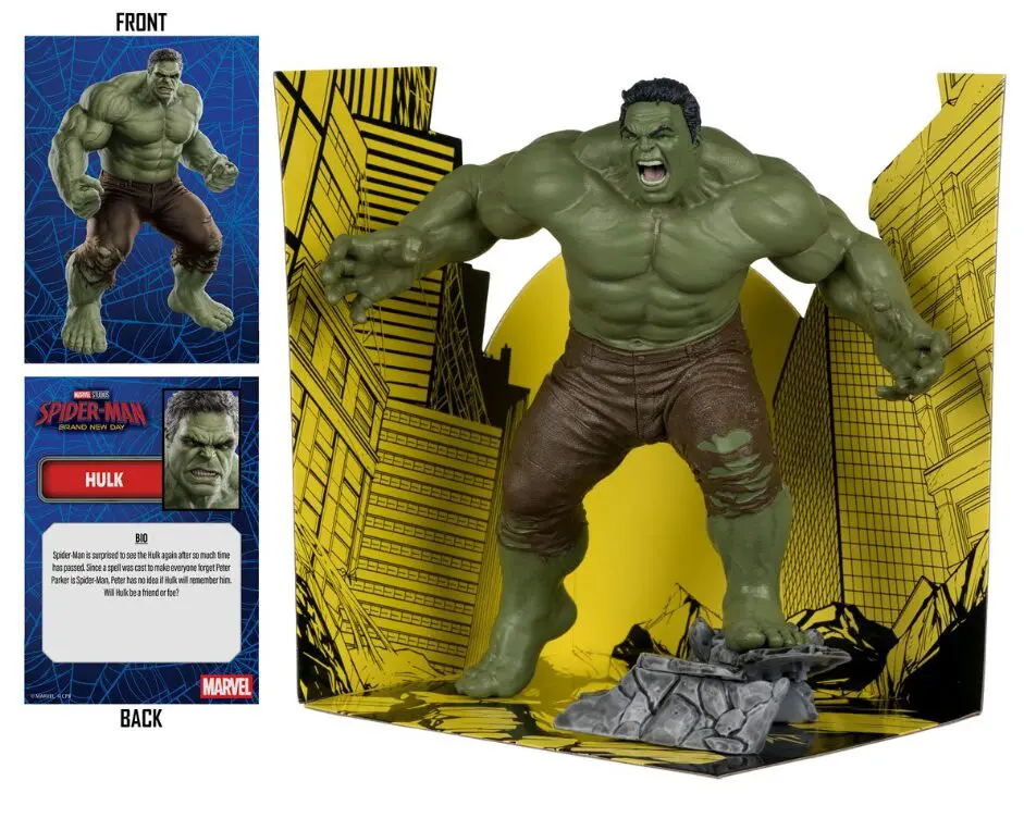 Marvel Studios Wave 1 Spider-Man: Brand New Day Hulk 1:10 Scale Posed Figure with Scene - Image 3