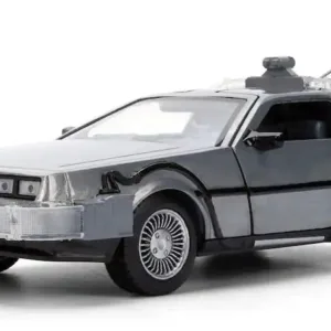 Silver retro-styled futuristic car